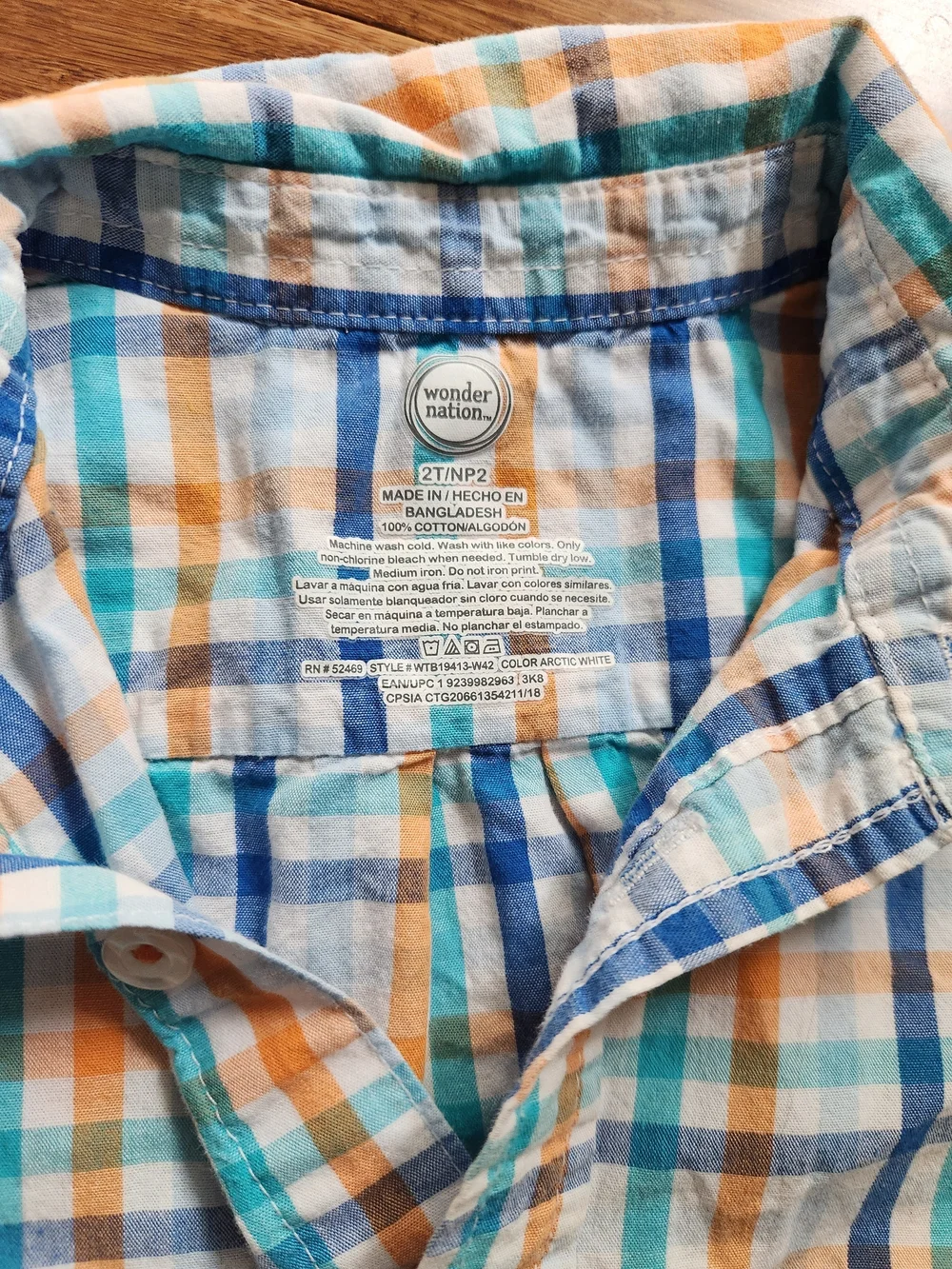Set Of 2 Boy's Shirts- Stripe Pocket T-Shirt And Button Down Shirt, 2T